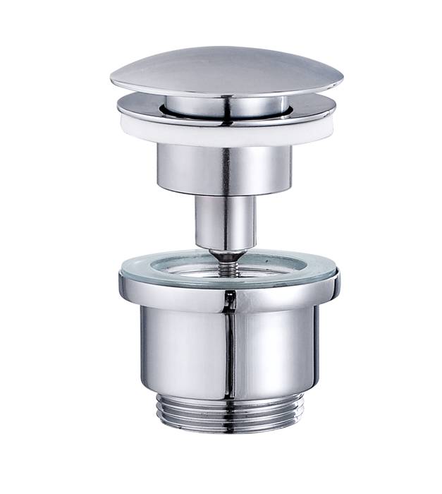 Geyser bundventil Push 1 1/4" krom 